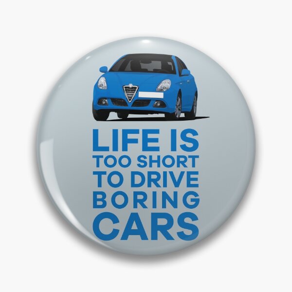 Item preview, Life is too short to drive boring cars -  Giulietta in blue designed and sold by knappidesign.