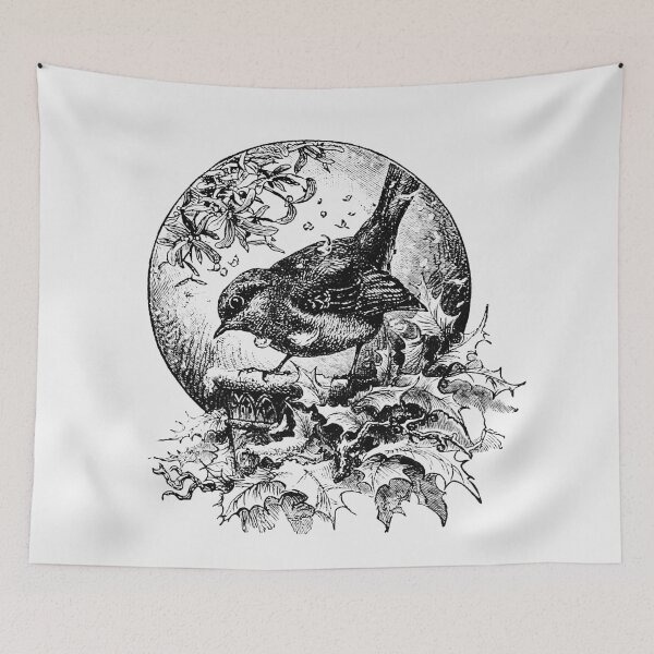 Item preview, Winter bird illustration from The Child's Book of Poetry designed and sold by Designedbysm.