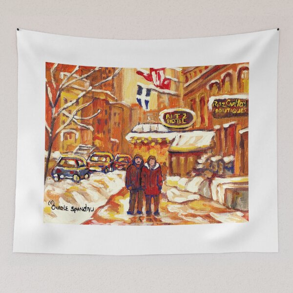 Item preview, RITZ CARLTON HOTEL MONTREAL WINTER SCENE designed and sold by Carole  Spandau.