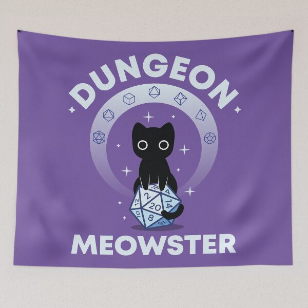 Item preview, Dungeon Meowster Dice designed and sold by MagicCatSmudge.