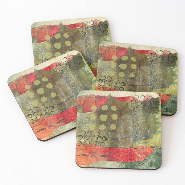 Item preview, Green Abstract Collage Art designed and sold by NancyMerkle.