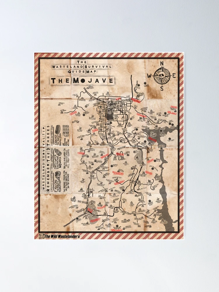 The Mojave Wasteland's Territorial Map (not perfect)