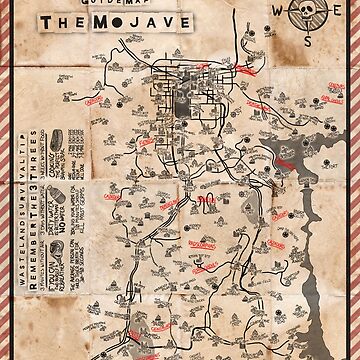 Artwork thumbnail, The Mojave - Guide Map by Wild Wastelanders