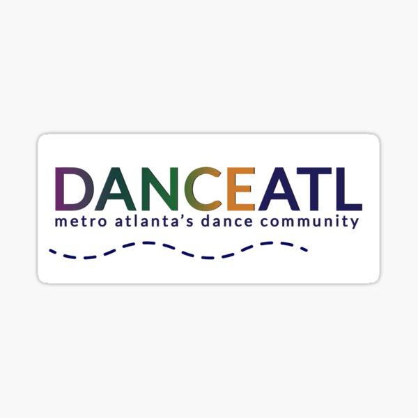 DanceATL Blue Dotted Line - Sticker/Magnet Sticker