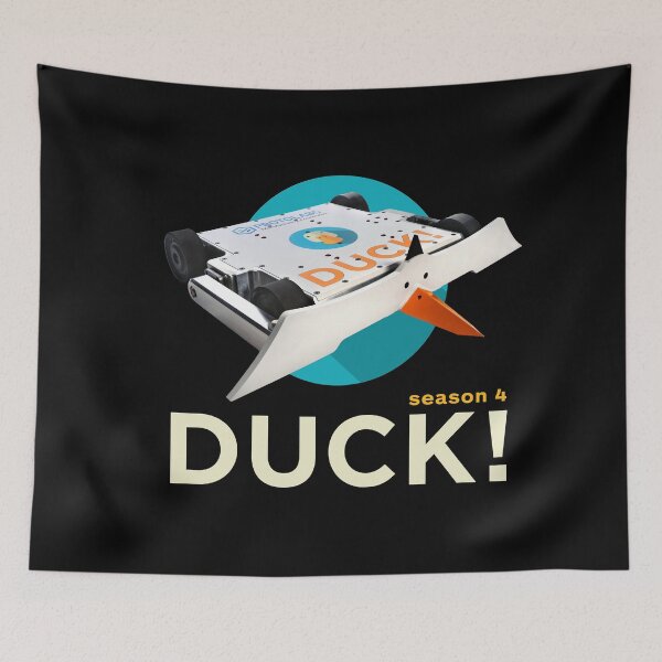 Item preview, DUCK! Season 4: The popular combat robot now has fabulous merch. designed and sold by Hal Rucker.