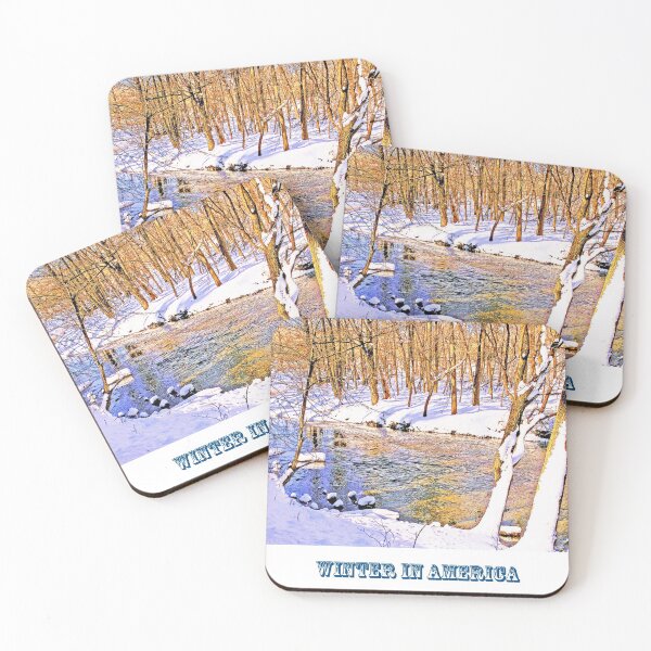 Item preview, Winter in America, Snow-covered Stream Banks designed and sold by AMacGPhilly.