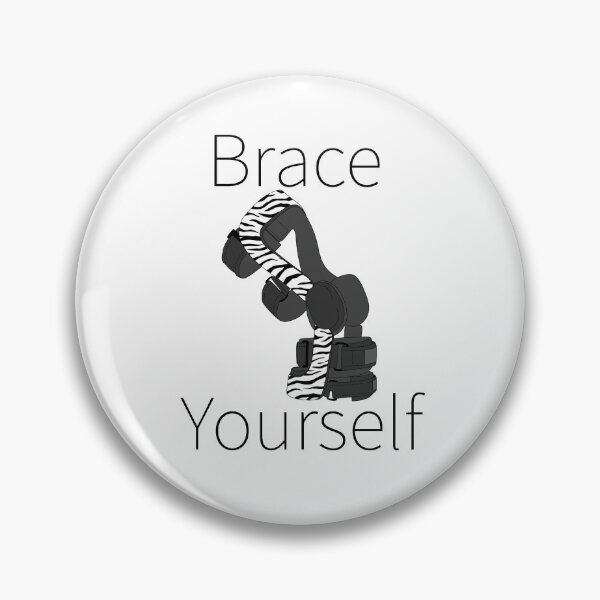 Item preview, Brace Yourself (Zebra Knee Brace) designed and sold by nklange240.