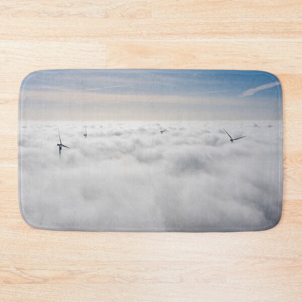 Item preview, Wind farms sticking out above the clouds designed and sold by Lukasz Szczepanski.