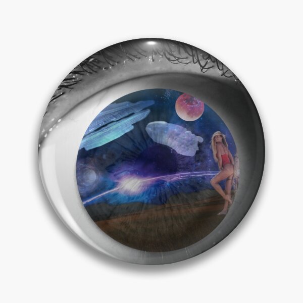 Item preview, Reflection of an alien arriving designed and sold by Jambonfromage.