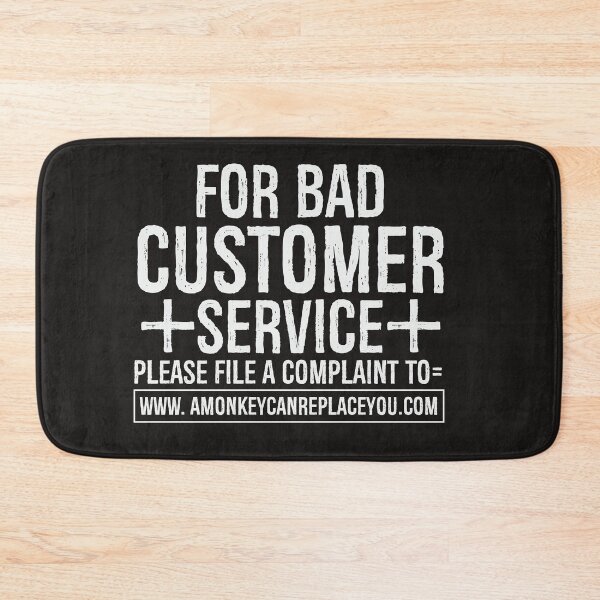 Item preview, real bad customer serivice designed and sold by quotefactory.