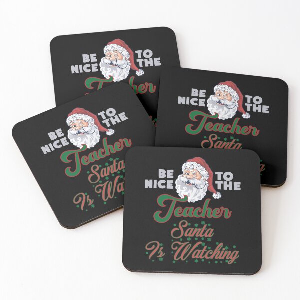 Item preview, Be Nice To The Teacher Santa Is Watching designed and sold by bahicharafe.