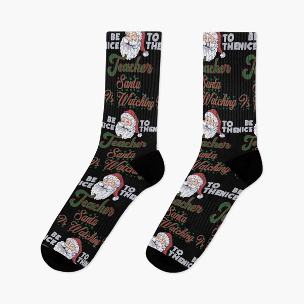 Item preview, Be Nice To The Teacher Santa Is Watching designed and sold by bahicharafe.