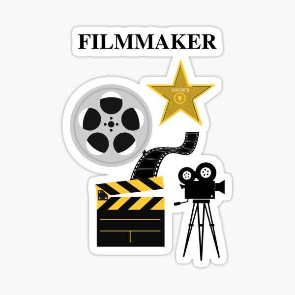 "filmmaker" Sticker by artclip Redbubble
