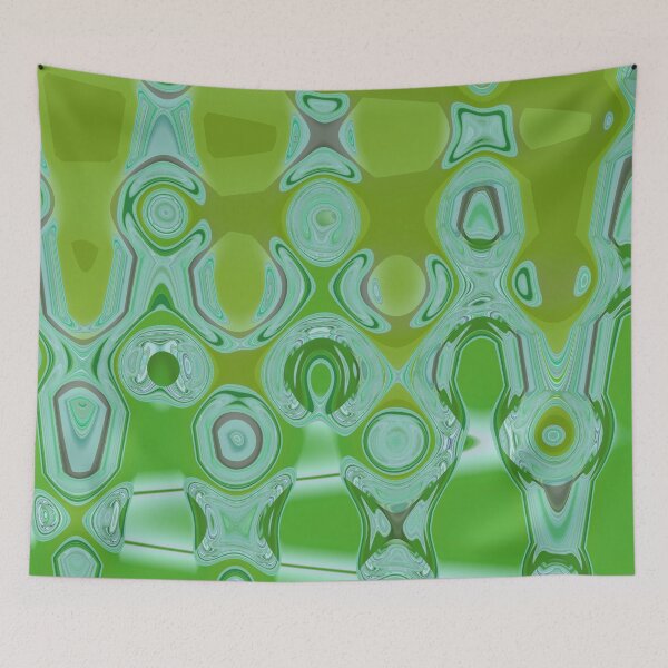 Item preview, Formless and asymmetrical green shapes by Code03. designed and sold by Code03.