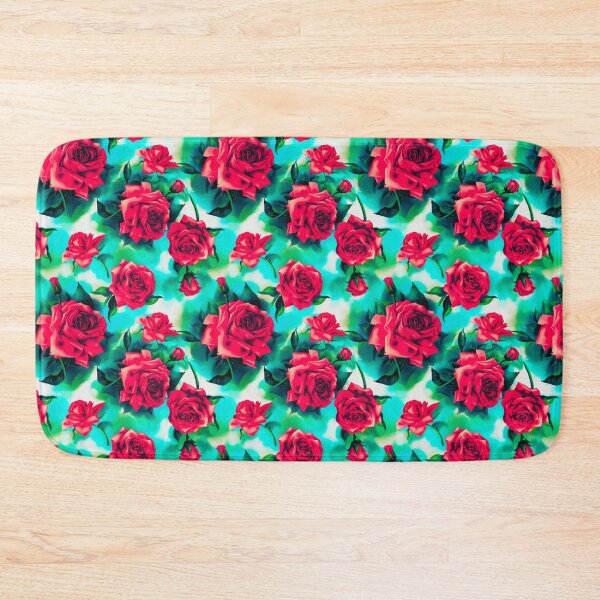 Item preview, Pink roses trendy watercolor painted art pattern designed and sold by cutecrazytshirt.