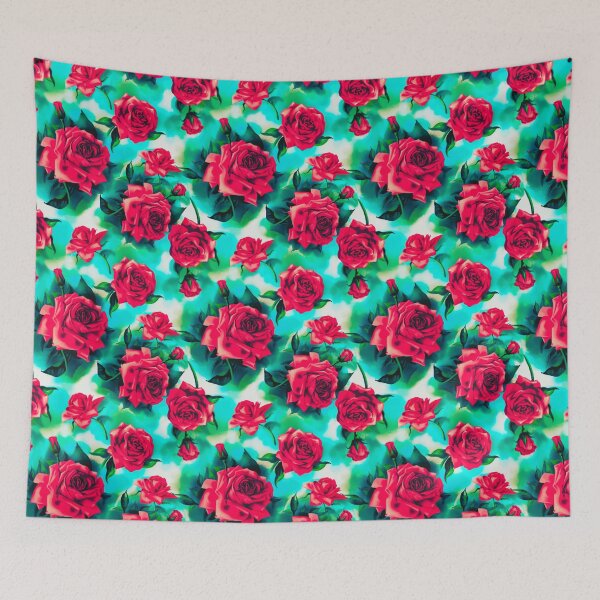 Item preview, Pink roses trendy watercolor painted art pattern designed and sold by cutecrazytshirt.