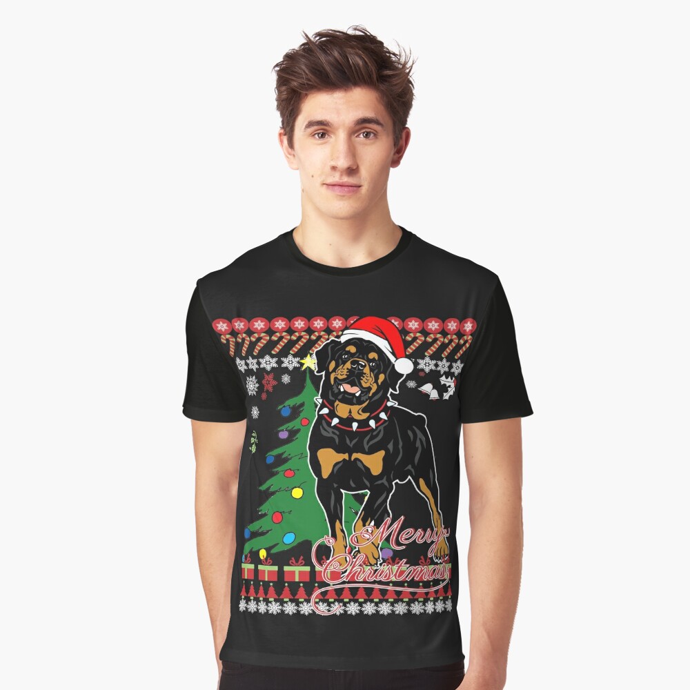 rottweiler christmas sweater