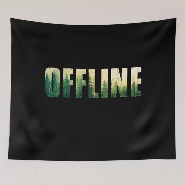 Item preview, Offline Pine Trees Outdoors Minimalist designed and sold by TranscendFlow.