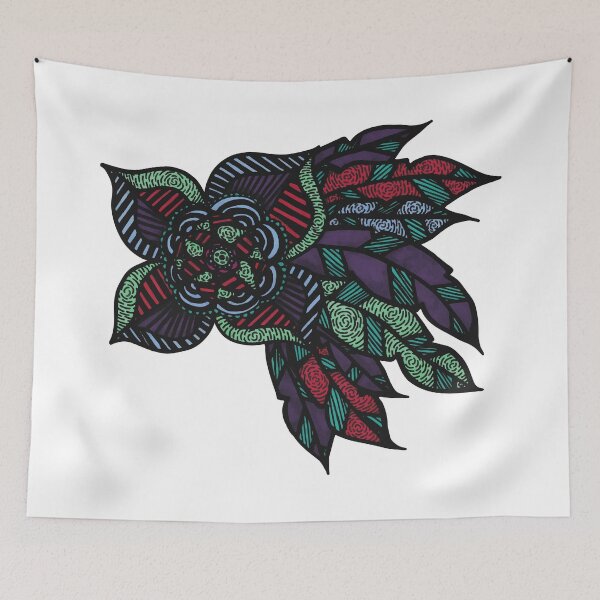 Item preview, Abstract Flower and Feather drawing designed and sold by Arianna Khalil.