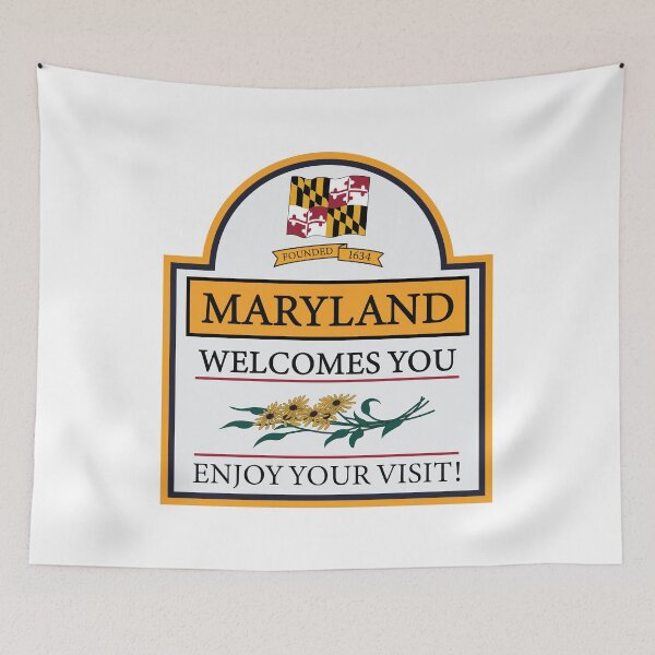 Item preview, Welcome to Maryland road sign designed and sold by portokalis.