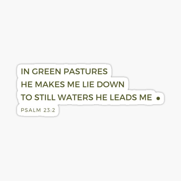 Item preview, Bible Verse - Psalm 23:2  designed and sold by MyShepherdStore.