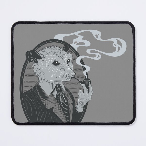 Item preview, Refined O'Possum in Gray designed and sold by Andrea Maxwell Design & Illustration.