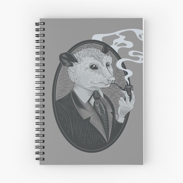 Aperçu de l'œuvre O'Possum raffiné en gris créée et vendue par Andrea Maxwell Design & Illustration.
