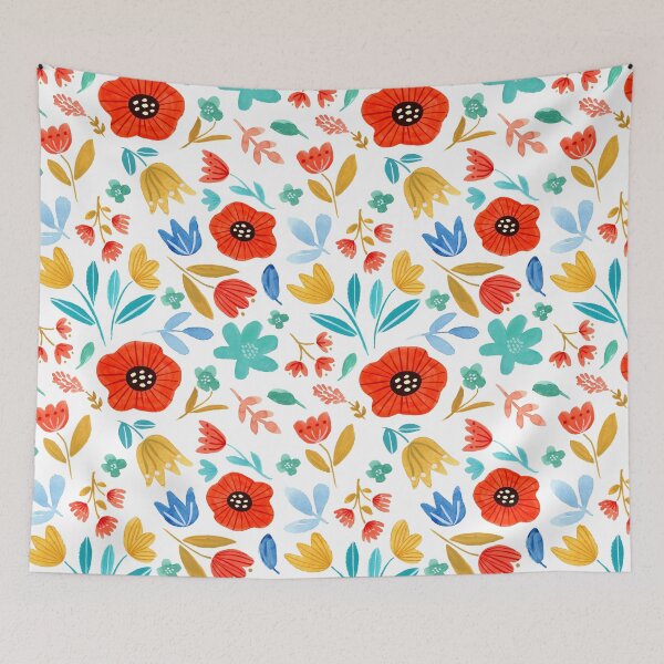 Item preview, Watercolor Flower Meadow designed and sold by Heather Rosas.