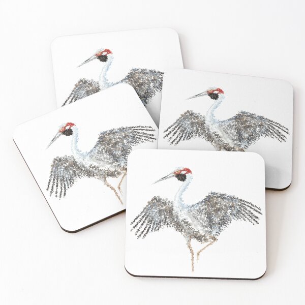 Item preview, Brolga Pointillism Dot Art designed and sold by lokilovesart.