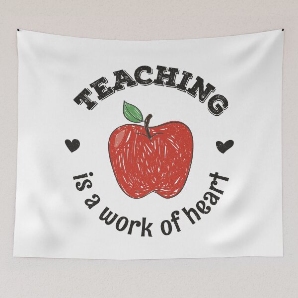 Item preview, Teaching Is A Work Of Heart - Trendy Back To School Design For Students and Teachers designed and sold by Prince - Bestseller ★★★★★.