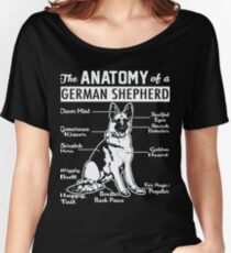 The Anatomy Of A German Shepherd Shirt Women's Relaxed Fit T-Shirt