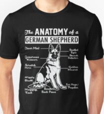 The Anatomy Of A German Shepherd Shirt Unisex T-Shirt