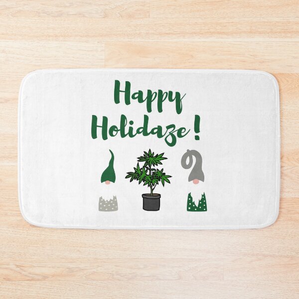 Item preview, Happy Holidaze High Funny Gnomes Christmas Green designed and sold by smokelikeagirl.