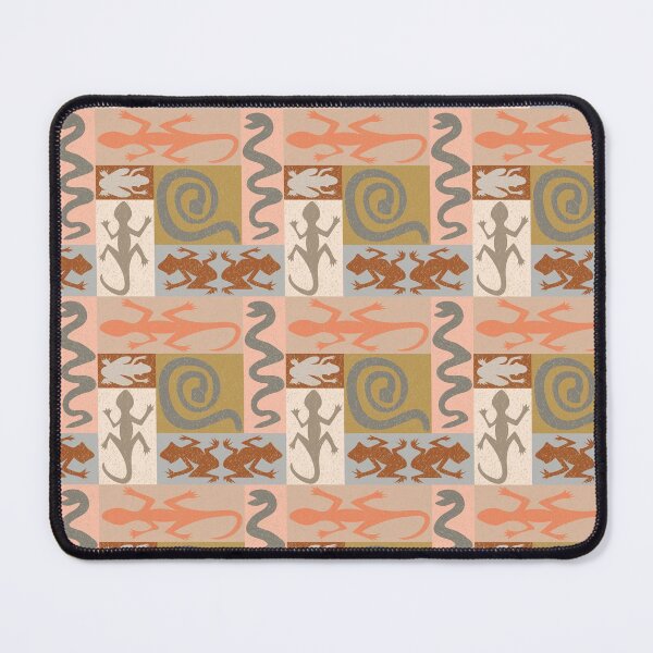 Item preview, Quirky amphibian petroglyph, lizards, frogs, snakes, southwest desert glow designed and sold by cleolovescolor.