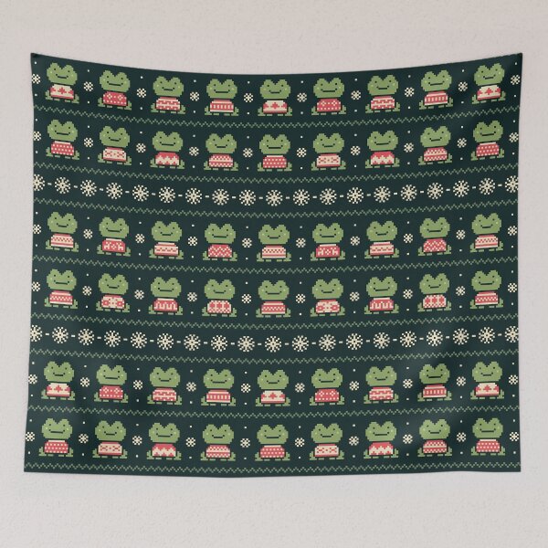 Item preview, Frogs In Sweaters (Dark) designed and sold by HandsOffMyDinosaur.
