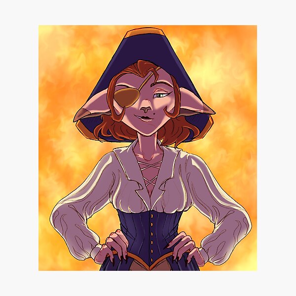 Item preview, Captain Amelia Pirate designed and sold by Sapphichope.