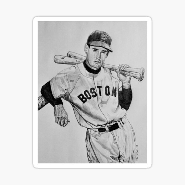 Jersey NInja - Boston Red Sox White Ted Williams Crossover Hockey Jersey