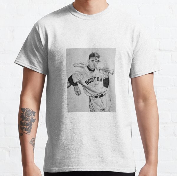 BeantownTshirts Ted Williams Boston Legend Baseball Fan V5 T Shirt V-Neck / Red / Large