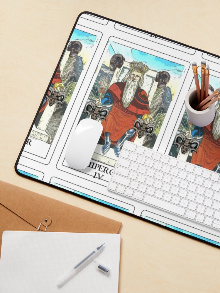 Alternate view of Emperor Tarot bywhacky Mouse Pad