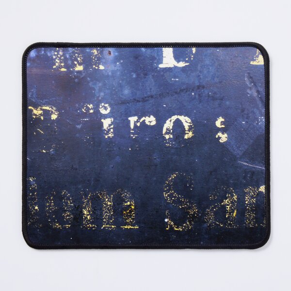 Item preview, Weathered lettering on blue - detail | Speicherstadt | poster designed and sold by un-artiges.