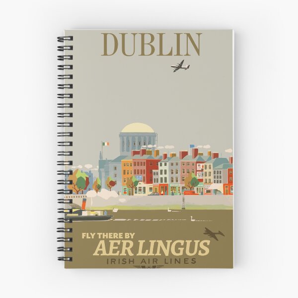 Item preview, Aer Lingus - Retro Poster - "Dublin" designed and sold by traincrewdesign.