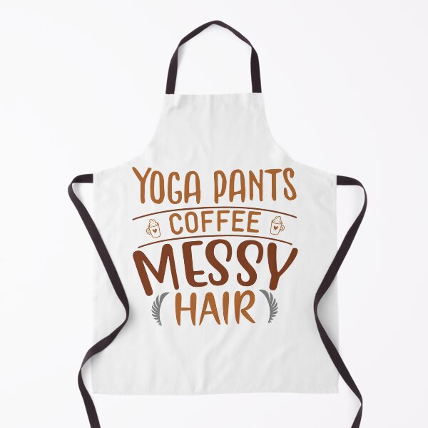 Item preview, Yoga Pants Coffee Messy Hair - Trendy Design For Yoga, Coffee and Messy Hair Lovers designed and sold by Prince - Bestseller ★★★★★.