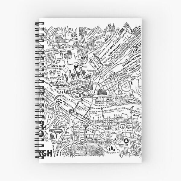 Item preview, Pittsburgh Street Map  designed and sold by fiberandgloss.
