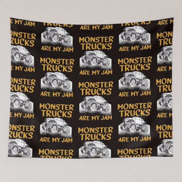 Item preview, Funny Monster Trucks Are My Jam Tricks Stunts Wheelies designed and sold by MagicSD Designs.