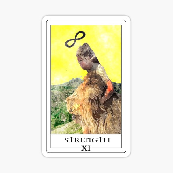 Strength Tarot bywhacky Sticker