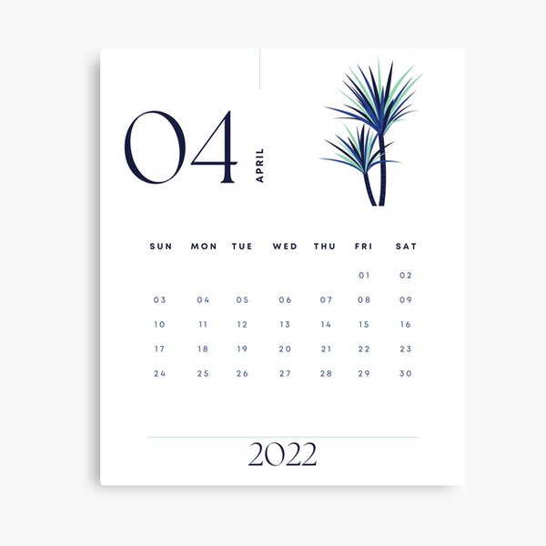 March 2022 Calendar Planner" Canvas Print Sale by mostafaelbek | Redbubble