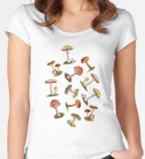 Mushrooms Women's Fitted Scoop T-Shirt