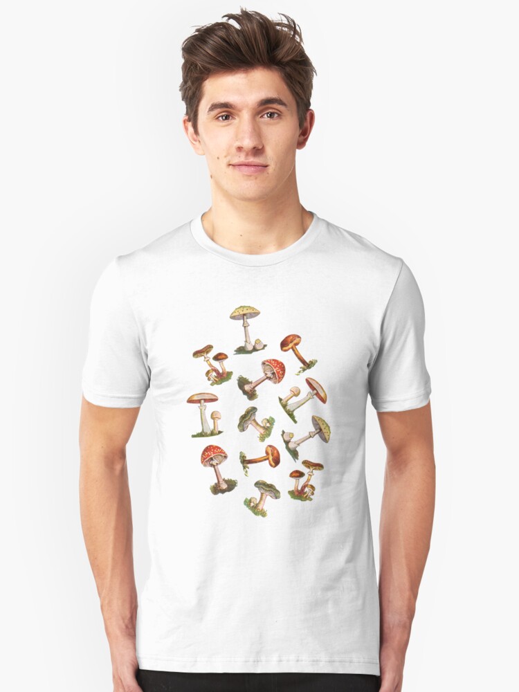 Alternate view of Mushrooms Slim Fit T-Shirt