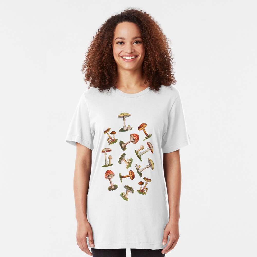 Mushrooms Slim Fit T-Shirt