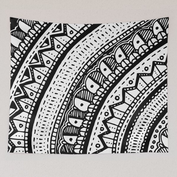 Item preview, Partial Mandala Drawing designed and sold by Arianna Khalil.